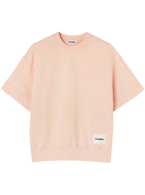 Powder pink cotton logo t-shirt Jil Sander | J40GC0105J20039679